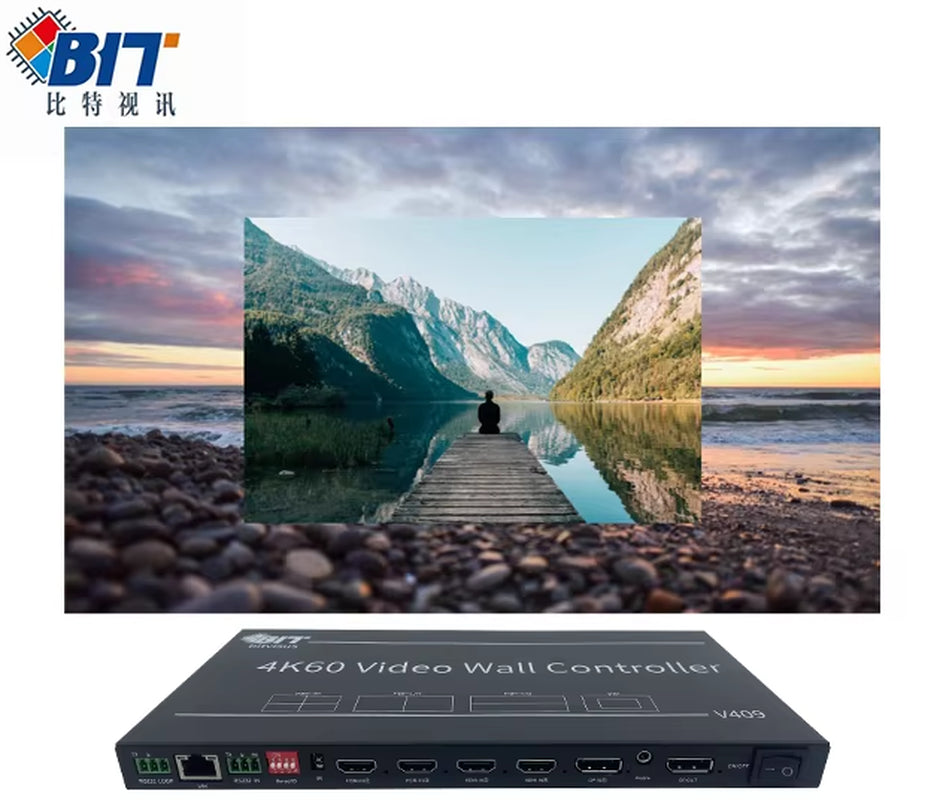 Professional 3X3 Video Wall Controller HD 9 Screen Video Switcher for Audio Video & Lighting