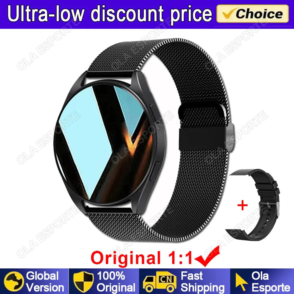 2025 New Bluetooth Call Smart Watch 6 Pro Heart Rate Custom Dials Sport Men Woman Smarthwhatch Health Monitor Smartwatch for Man