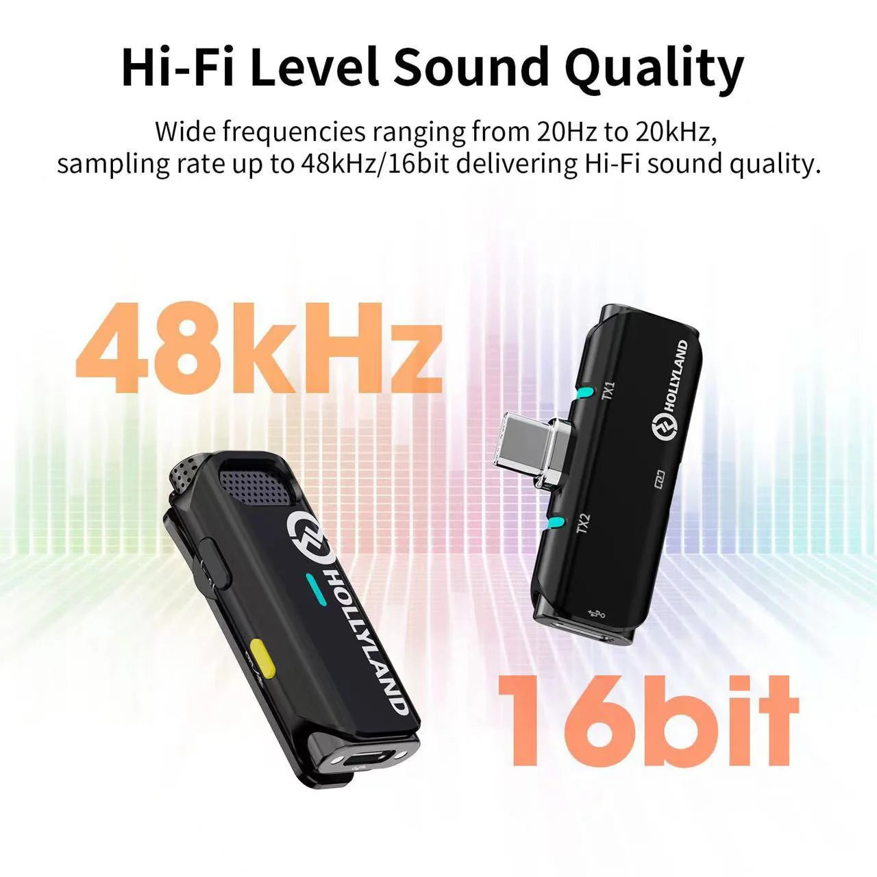 Compact Clip-On Mic for Smartphones Wireless Mobile Recording