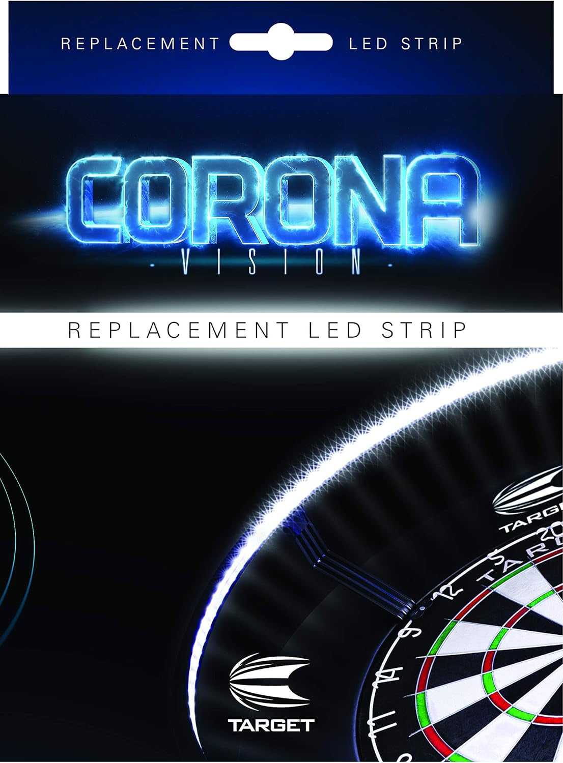 Darts Corona Vision Replacement LED Strip for Dartboard Lighting System, Standard, White LED