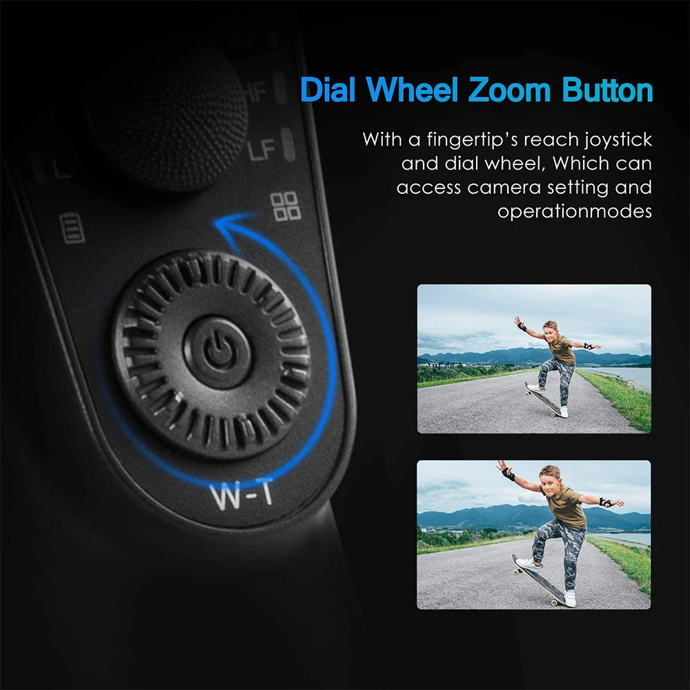 Compact 3-Axis Phone Stabilizer, Handheld Gimbal for Smartphones