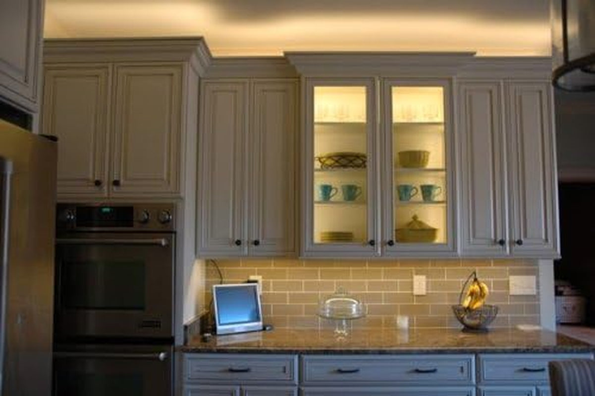 under Cabinet LED Lighting Pro Series 21 LED Deluxe Kit 3 Light Panels 3000 Kelvin under Cabinet Lighting Warm White Inline Dimmer Optional See B00405DEEU