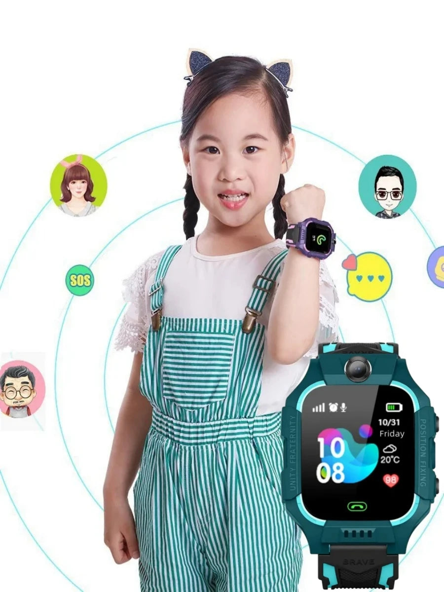 Q19 Smart Watch Kids Sport Phone Call Sim Card Smartwatch for Children SOS Camera Voice Chat Photo Boy Girl Gift Touch Screen