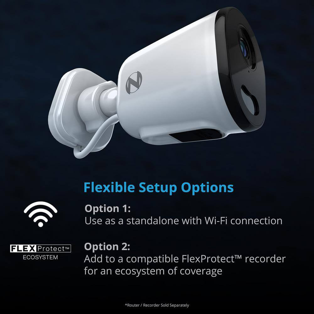 2K Plug-In Indoor/Outdoor Wireless Spotlight Security Cameras (2-Pack)