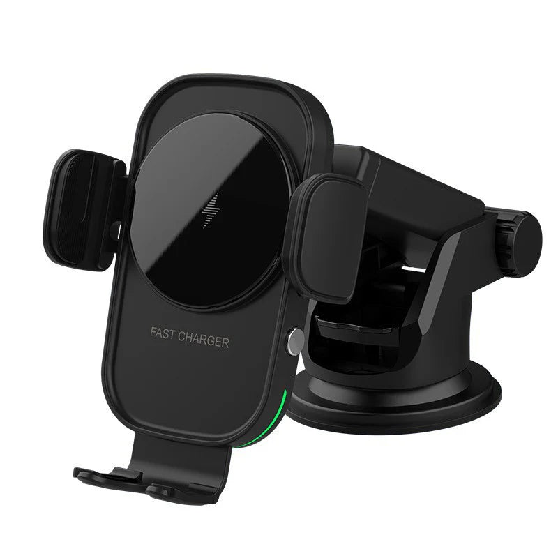 Fast Auto Phone Dock 15W Qi Wireless Charging Stand for Smartphones