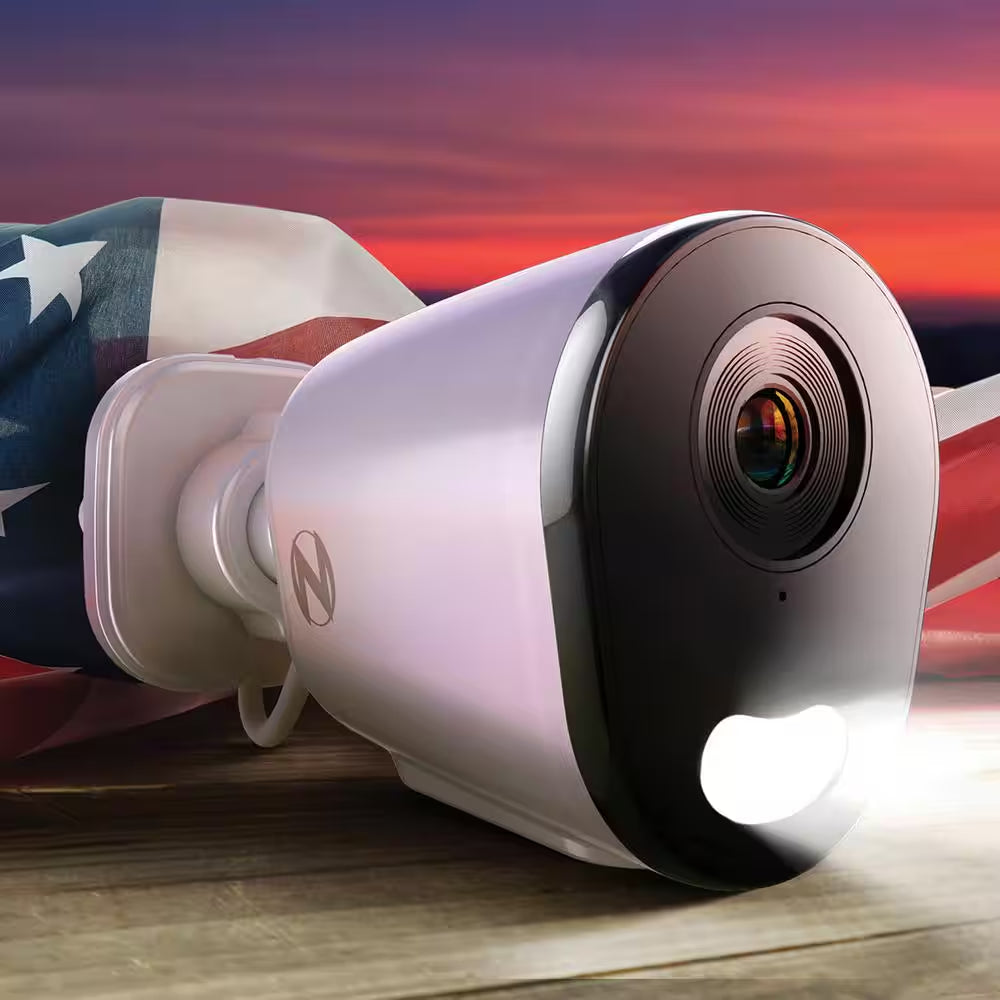 2K Plug-In Indoor/Outdoor Wireless Spotlight Security Cameras (2-Pack)