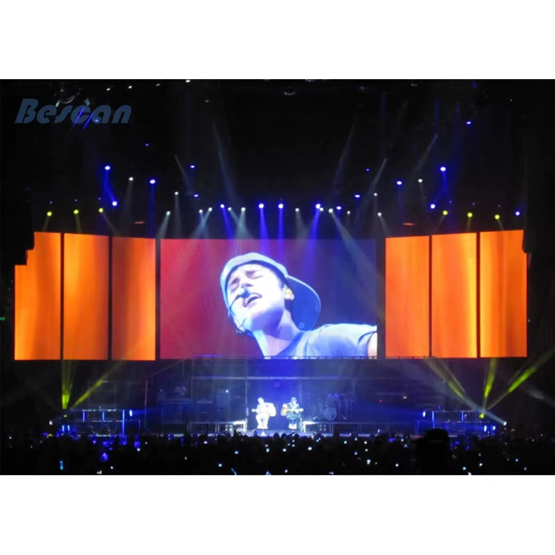 BESCAN Factory Promotion Advertising Led Display LED P3.9 Indoor Rental Led Screen Cabinet Led Panel Wall