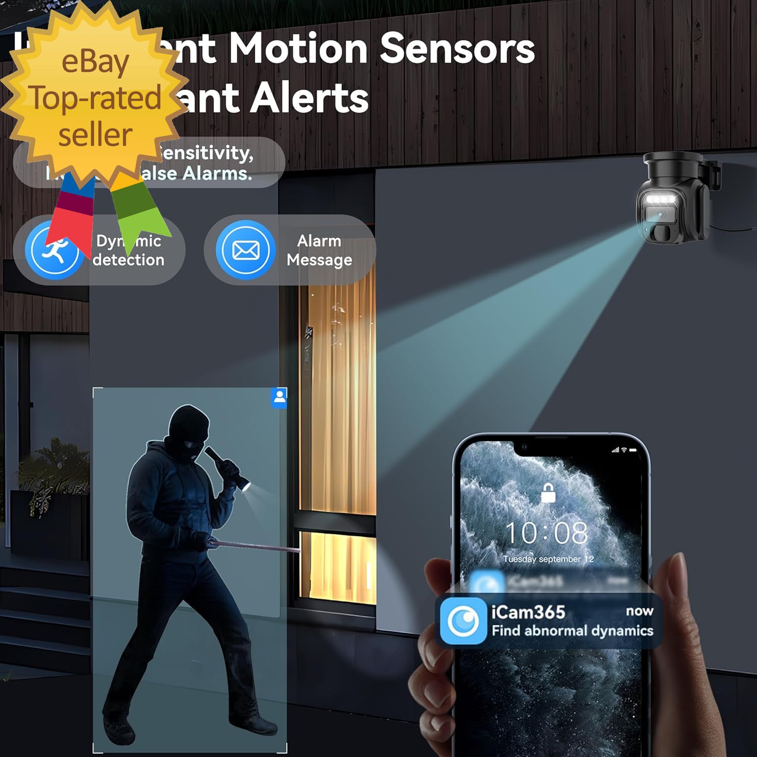 4G LTE Cellular Security Cameras Wireless Outdoor, No Wifi Solar Security Camera