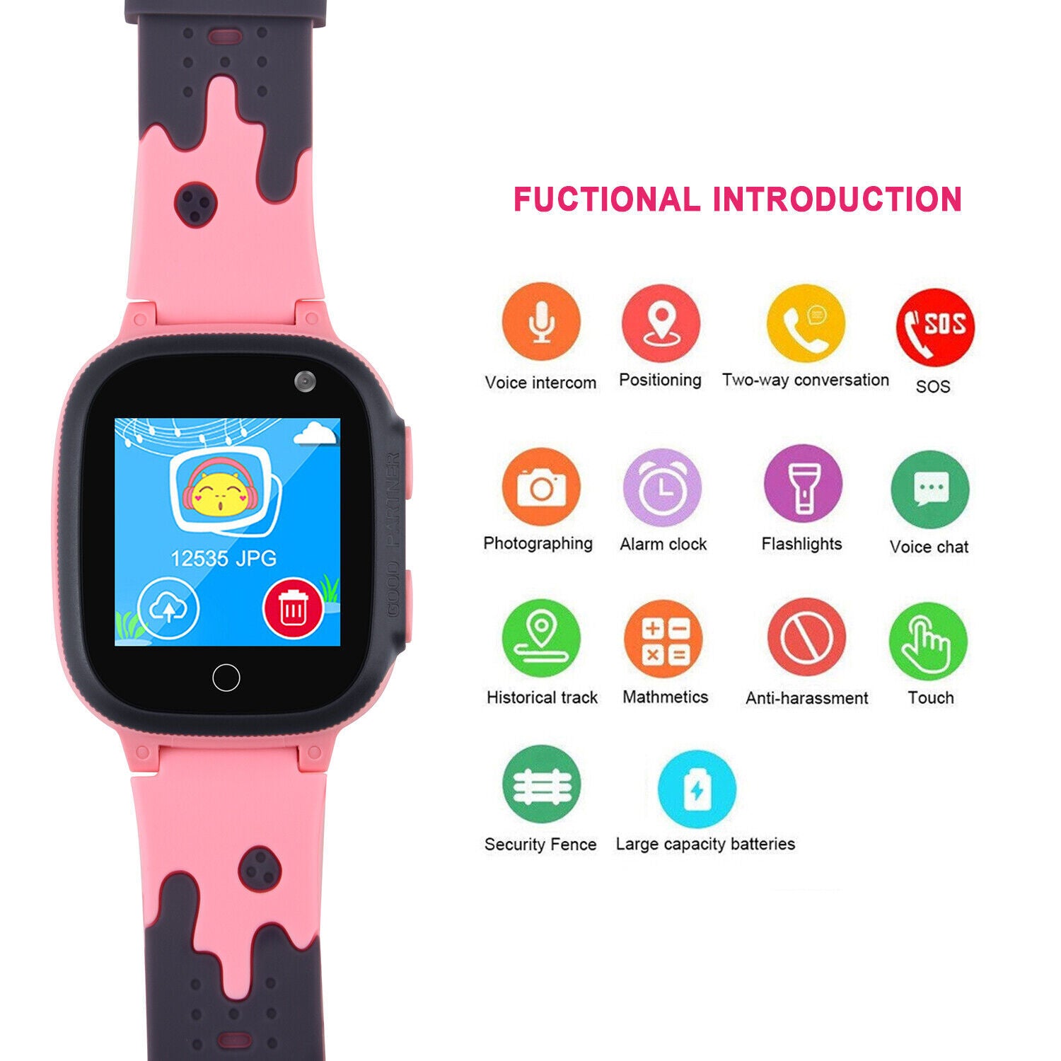 Kids Smart Watch SIM GSM Call Phone Camera Anti-Lost Game Watches Boys or Girls