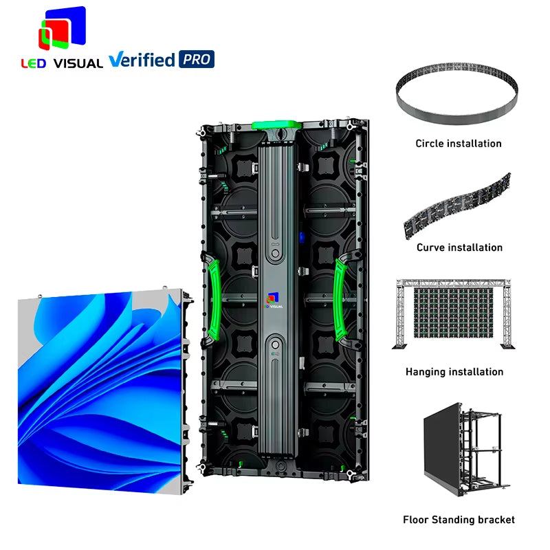 High Definition P2.976 Indoor Rental LED Screen with Smart and Fast Lock Design Video Panels Wall Indoor Led Display Screen