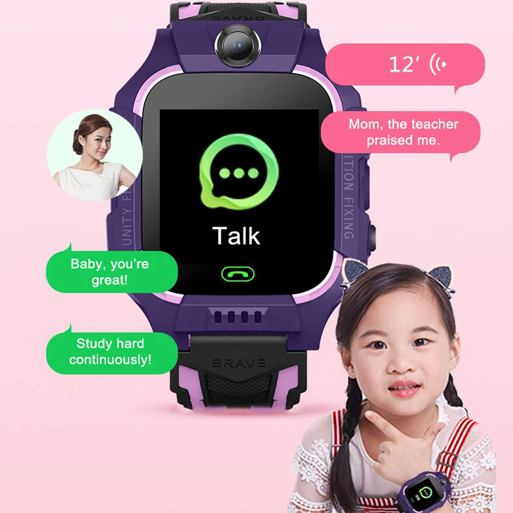 Q19 Smart Watch Kids Sport Phone Call Sim Card Smartwatch for Children SOS Camera Voice Chat Photo Boy Girl Gift Touch Screen