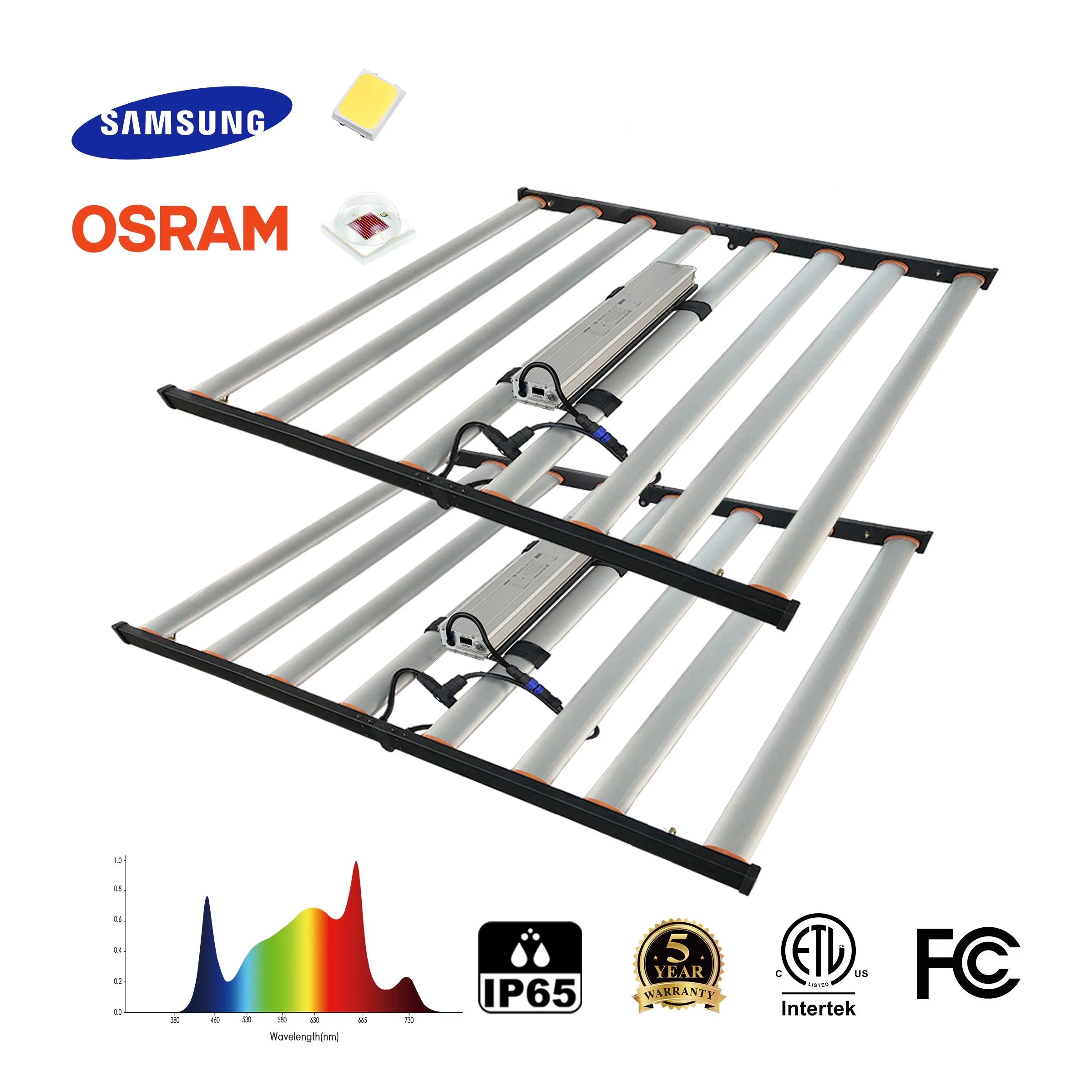 Redfarm Led Spotlights Samsung Cultivation 5X5 Led Grow Light Dropship Grow Led Samsung Light 800W Led Grow
