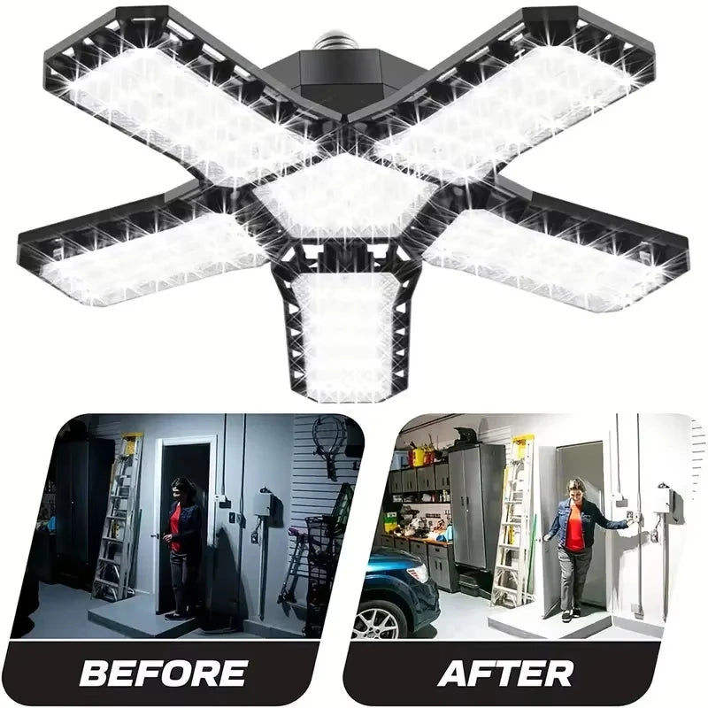 Flexible Panels LED Garage Light E26/E27 Screwed Bulb Workshop Lighting Bulbs Industrial Bulbs