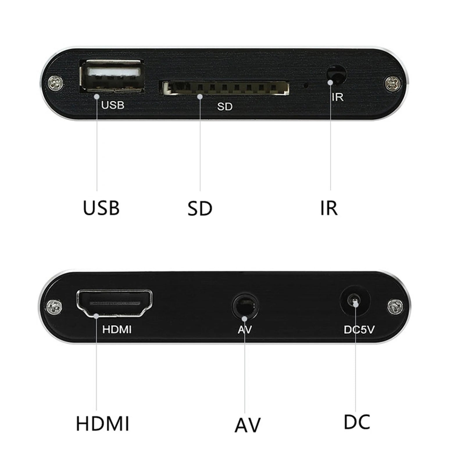 X9 HD Multimedia Player 4K Video Loop USB External Media Player AD Player Auto Looping Playback Video Advertising TV Player
