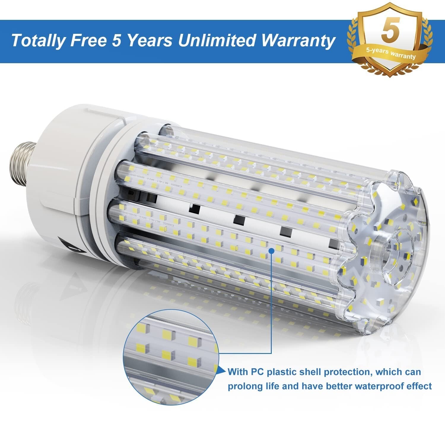 LED Corn Light Bulb 100W Super Bright 15000Lm 5000K E26 /E39 Led Corn Bulb, 1...
