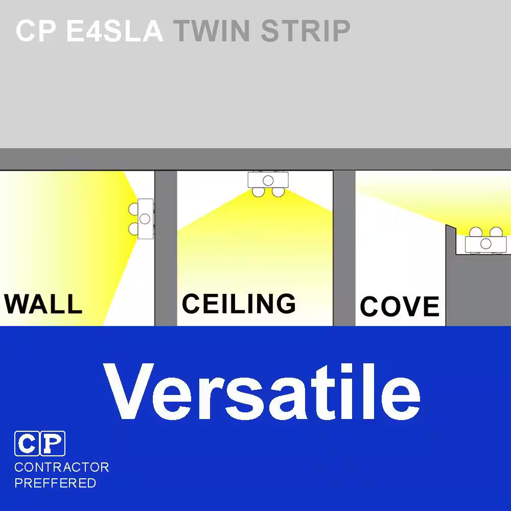 Energetic 4 Ft. Twin T8 Integrated LED 3500K/5000K Dimmable Strip Light Fixture