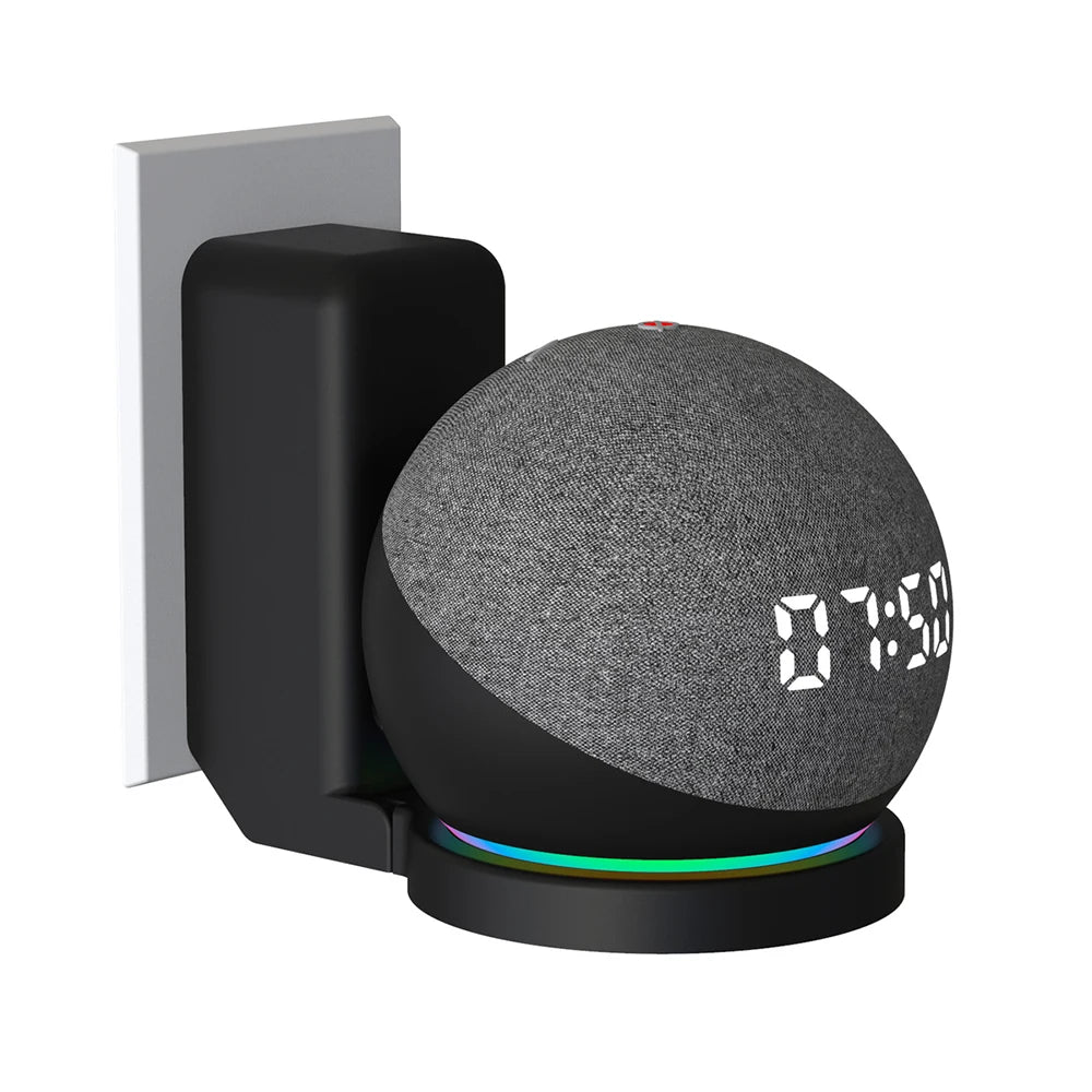 Wall Mount Bracket for Echo Dot 4Th Gen / Echo Dot 5Th Generation with Cable Storage, PC Material Hard Case Matte Speaker Stand