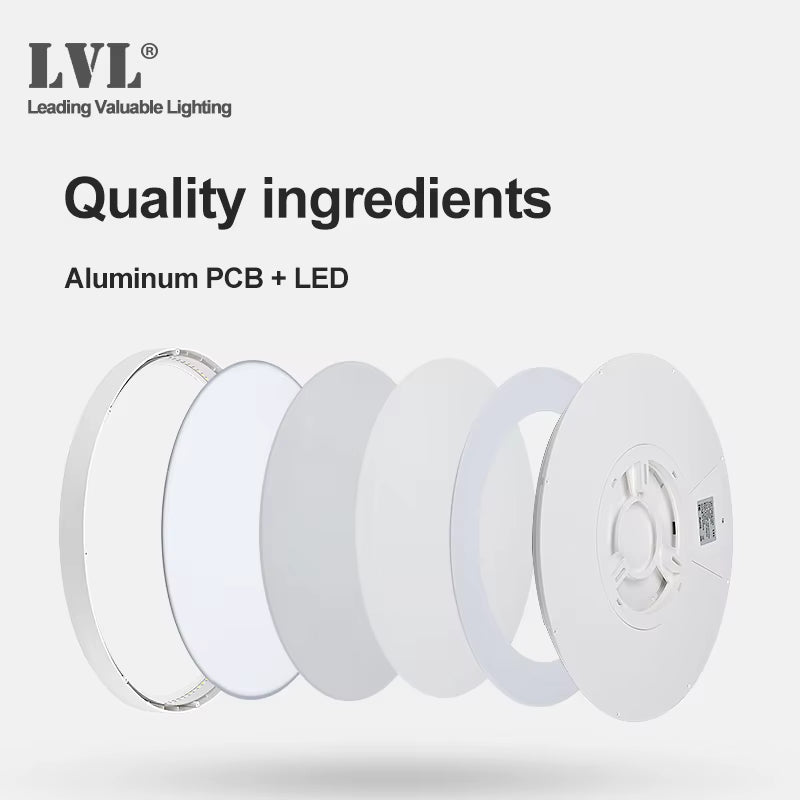 Modern Led Smart Ceiling Light Golden Wood Grain Dimmable Home Lighing Wifi Tuya App Voice Control Surface Mounting Ceiling Lamp