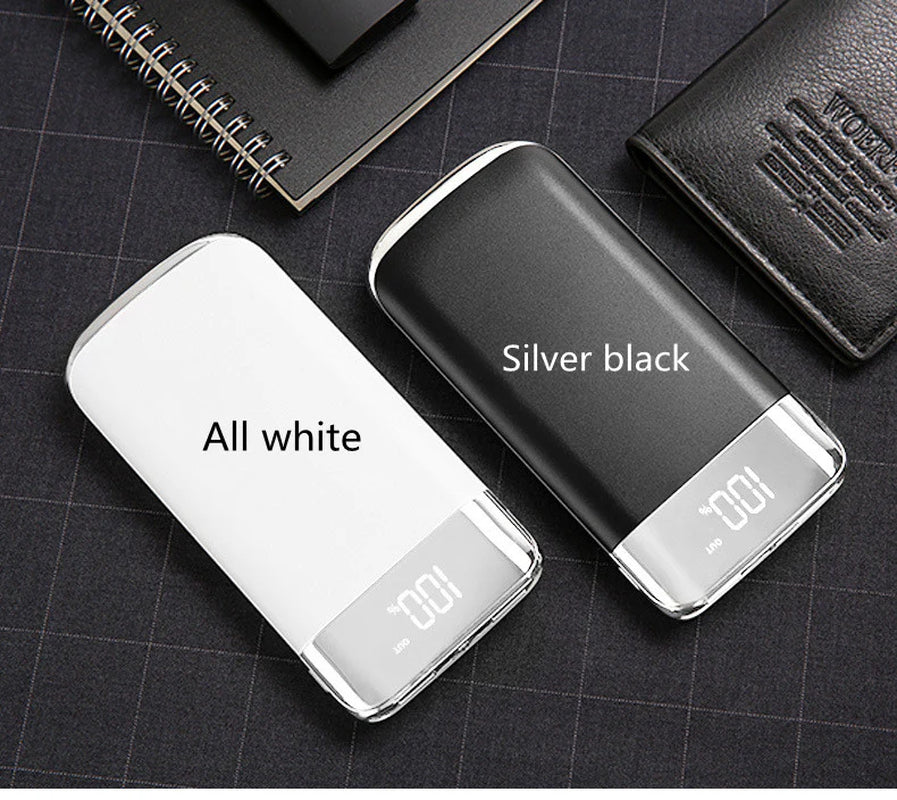High-Capacity Portable Charger for Smartphones with Full Display