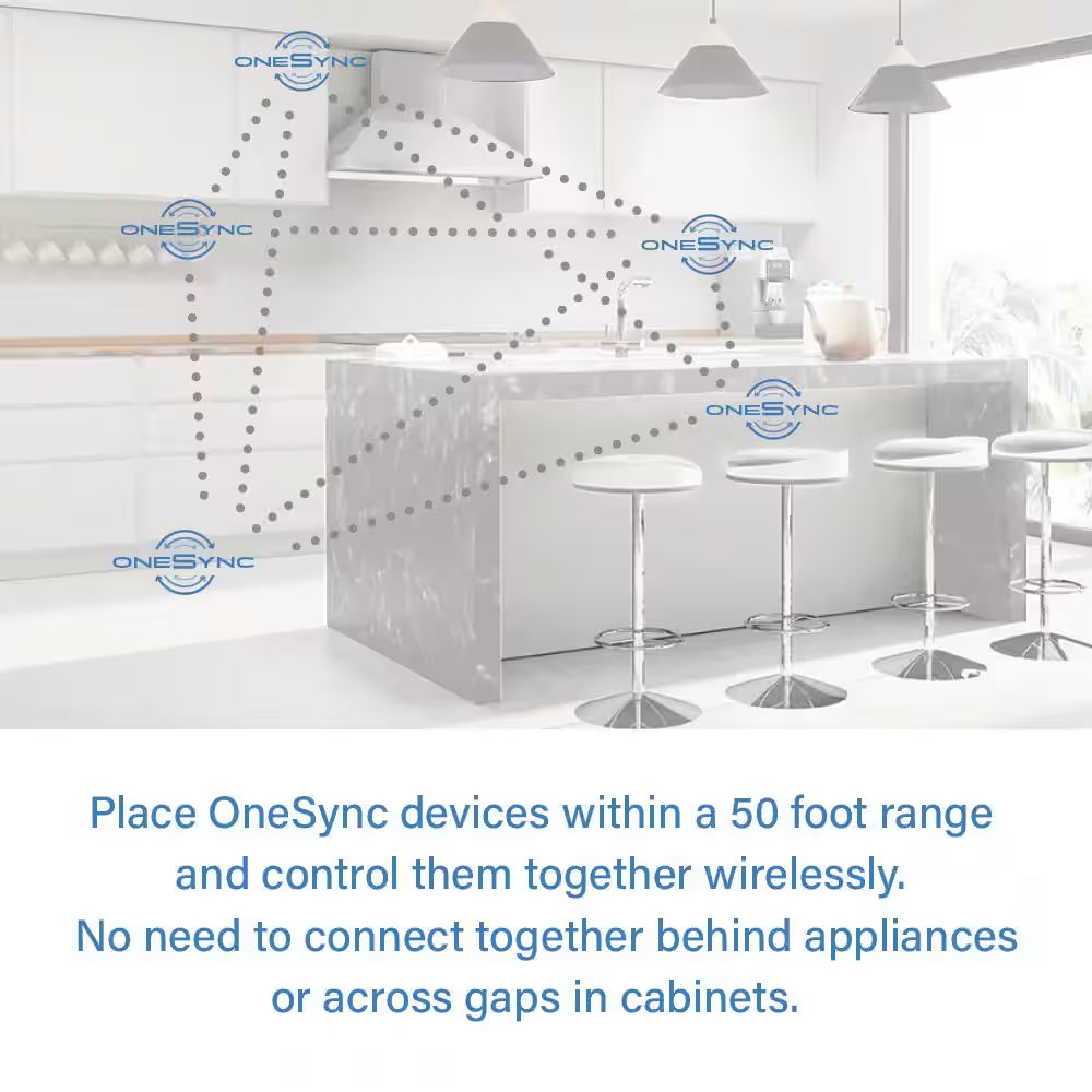 14.5 In. (Fits 18 In. Cabinet) Direct Wire Integrated LED White Linkable Onesync under Cabinet Light Color Changing CCT