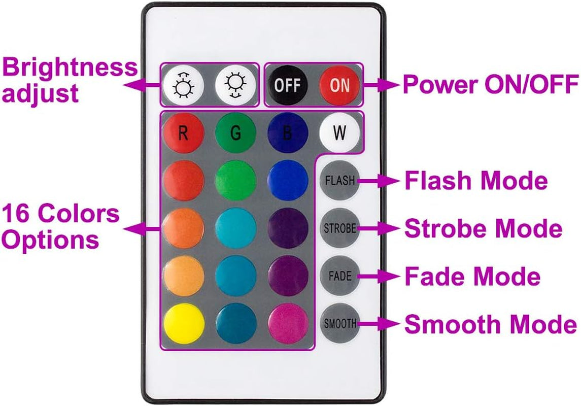100W RGB LED Flood Lights, Indoor Outdoor Decoration Light Waterproof Color Changing LED Security Light with Remote Control, Dimmable Wall Washer Lights with US 3-Plug