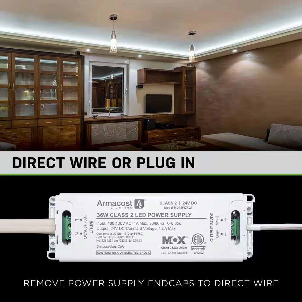 16 Ft. LED Tunable White Tape Light Kit- under Cabinet Light