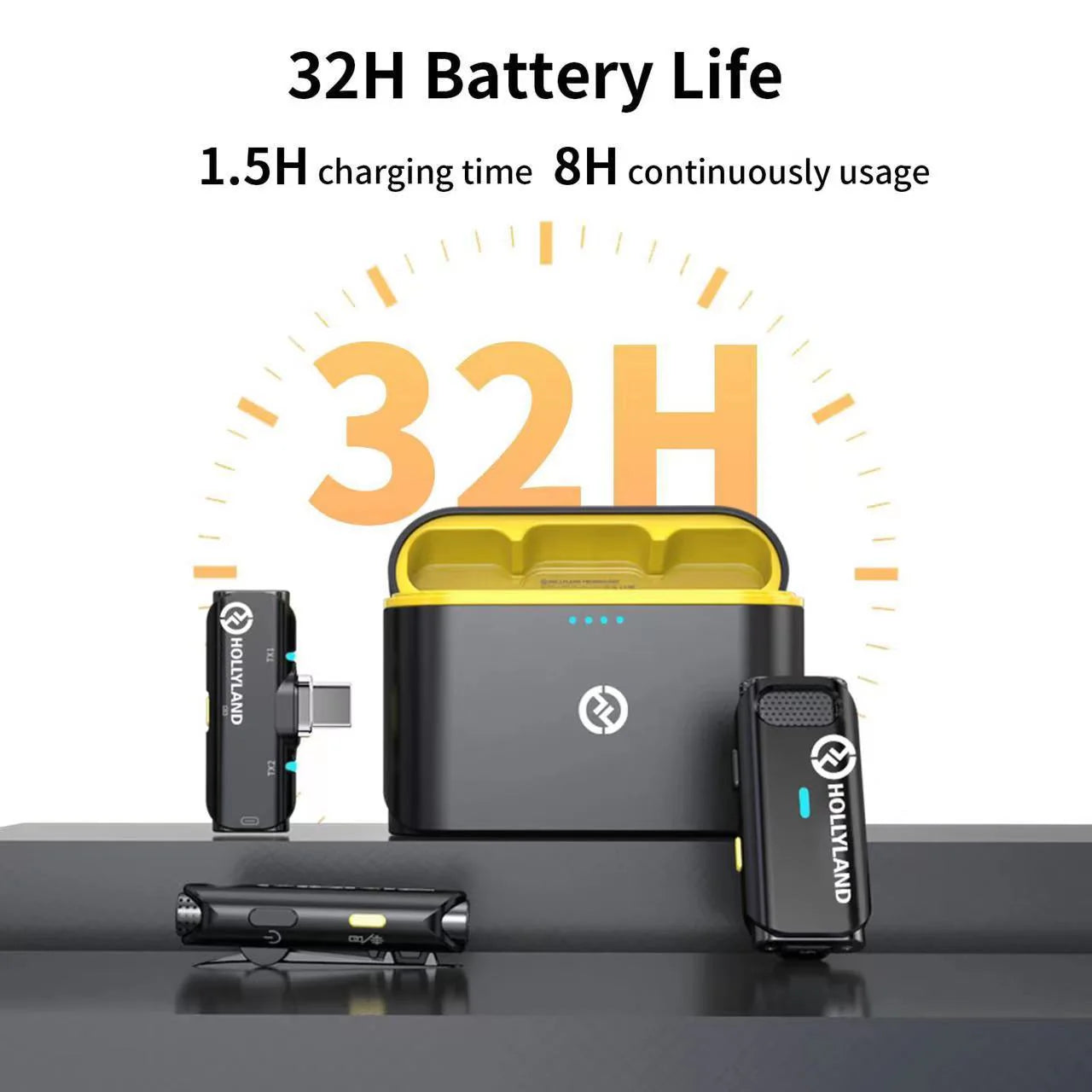 Compact Clip-On Mic for Smartphones Wireless Mobile Recording