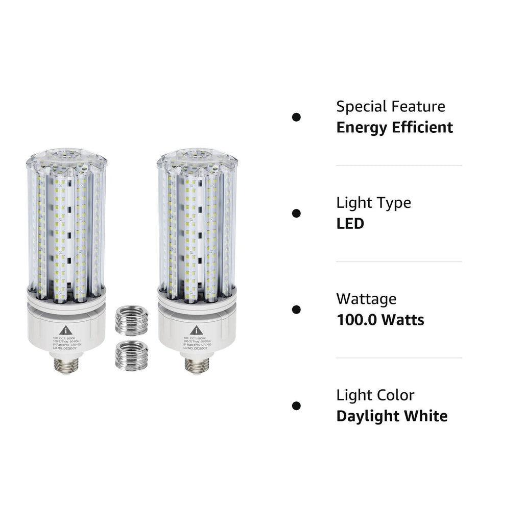 LED Corn Light Bulb 100W Super Bright 15000Lm 5000K E26 /E39 Led Corn Bulb, 1...