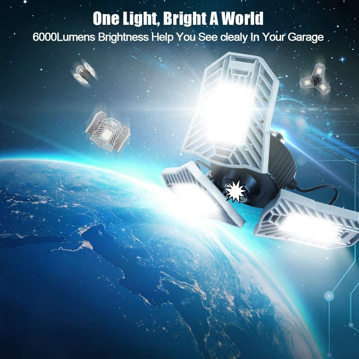 Three Led Garage Light-Led Adjustable Light-Basement Led Light Very Bright