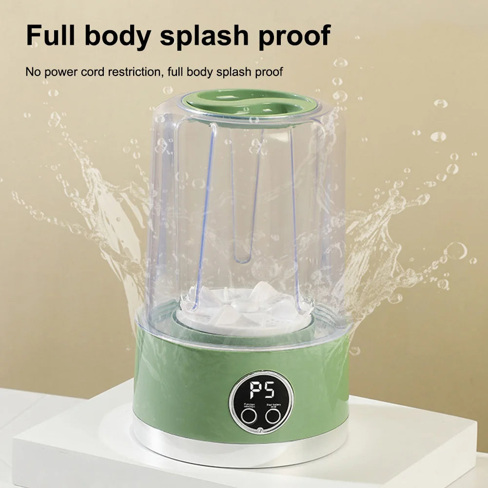 Portable Mini Washing Machine Rechargeable Underwear Washing Cup for Baby Clothing Underwear Camping RV Travel
