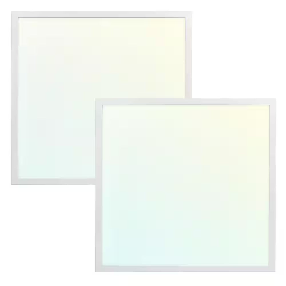 2 Ft. X 2 Ft. Integrated LED Flat Panel Light 30/35/40-Watt 3 Color Selectable, 3750/4375/5000 Lumens ETL DLC (2-Pack)