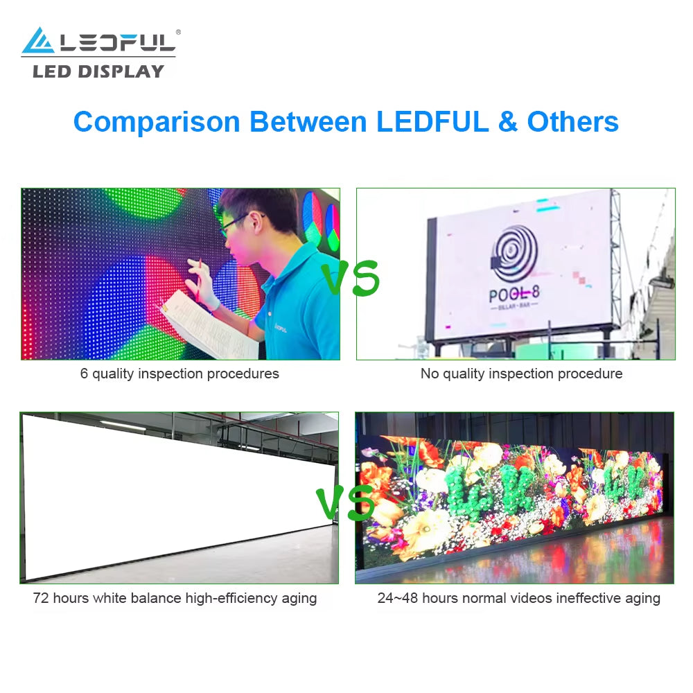 High Quality Full Color LED Video Wall Panel P2 ,Outdoor LED Display Screen Panels 500*500MM for Stage Rental