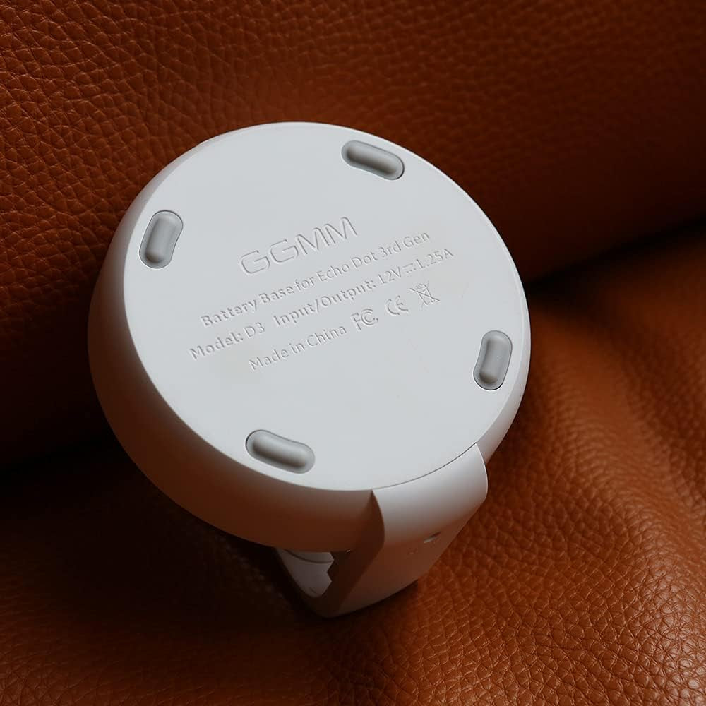D3 Battery Base Make Speaker Portable, White (Not Include Speaker)