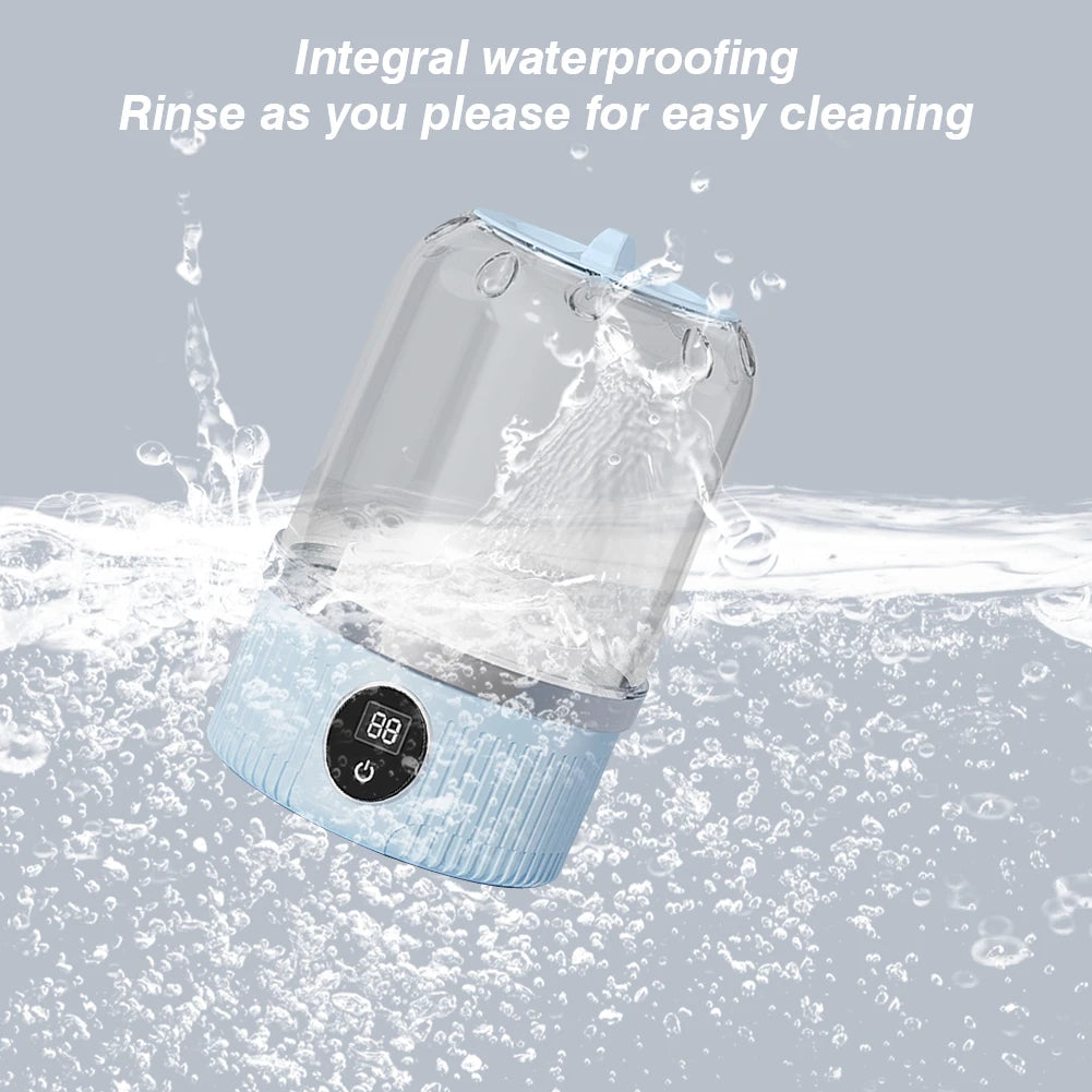 Underwear Washer with Laundry Cup Cordless Small Washing Machine Rechargeable Portable Washing Machine for Bra Underwear Socks