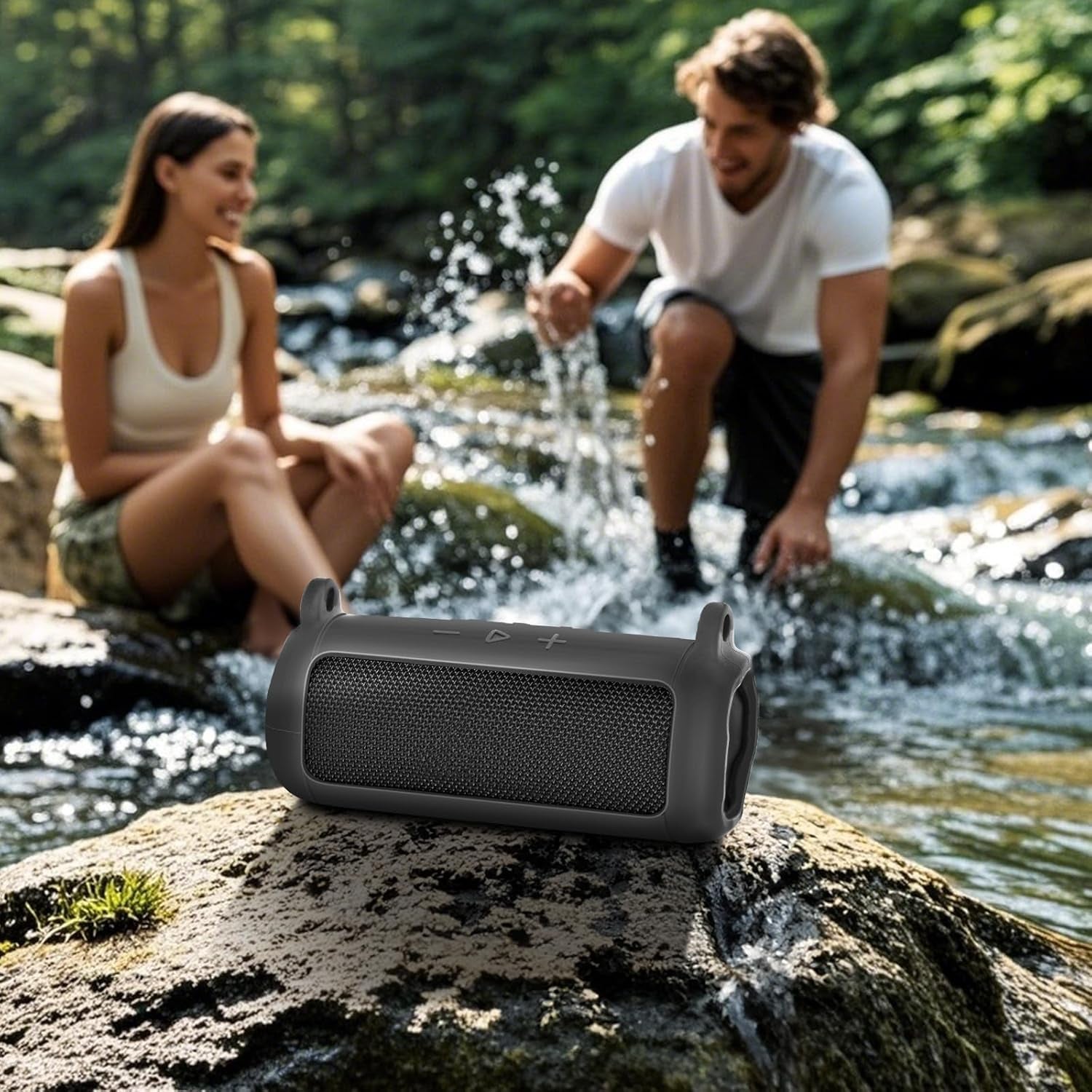 Silicone Case Compatible with JBL FLIP 7 Bluetooth Speaker, Portable Cover for J