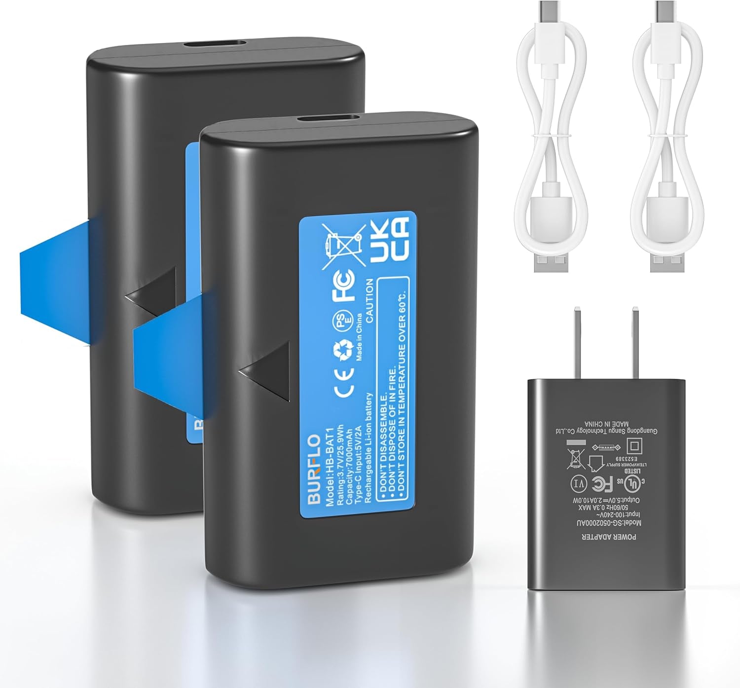 2-Pack Rechargeable Battery for Simplisafe Wireless Outdoor Security Cameras SSC