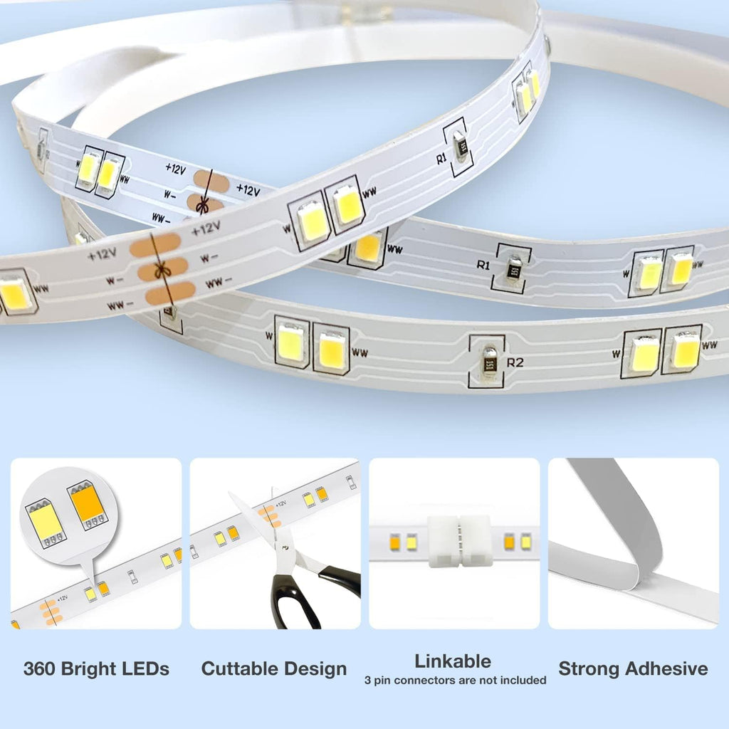 DAYBETTER 8 PCS under Cabinet Lighting Kit, Bright under Cabinet Lights, Flexibl