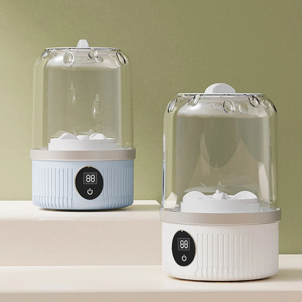 Underwear Washer with Laundry Cup Cordless Small Washing Machine Rechargeable Portable Washing Machine for Bra Underwear Socks