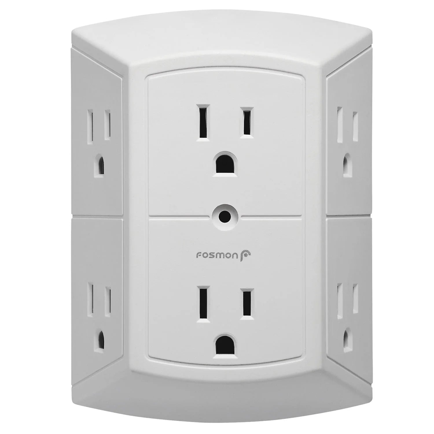ETL Listed 6 Outlet Extender, Multi Plug Wall Outlet, 15A Indoor Extender Splitter