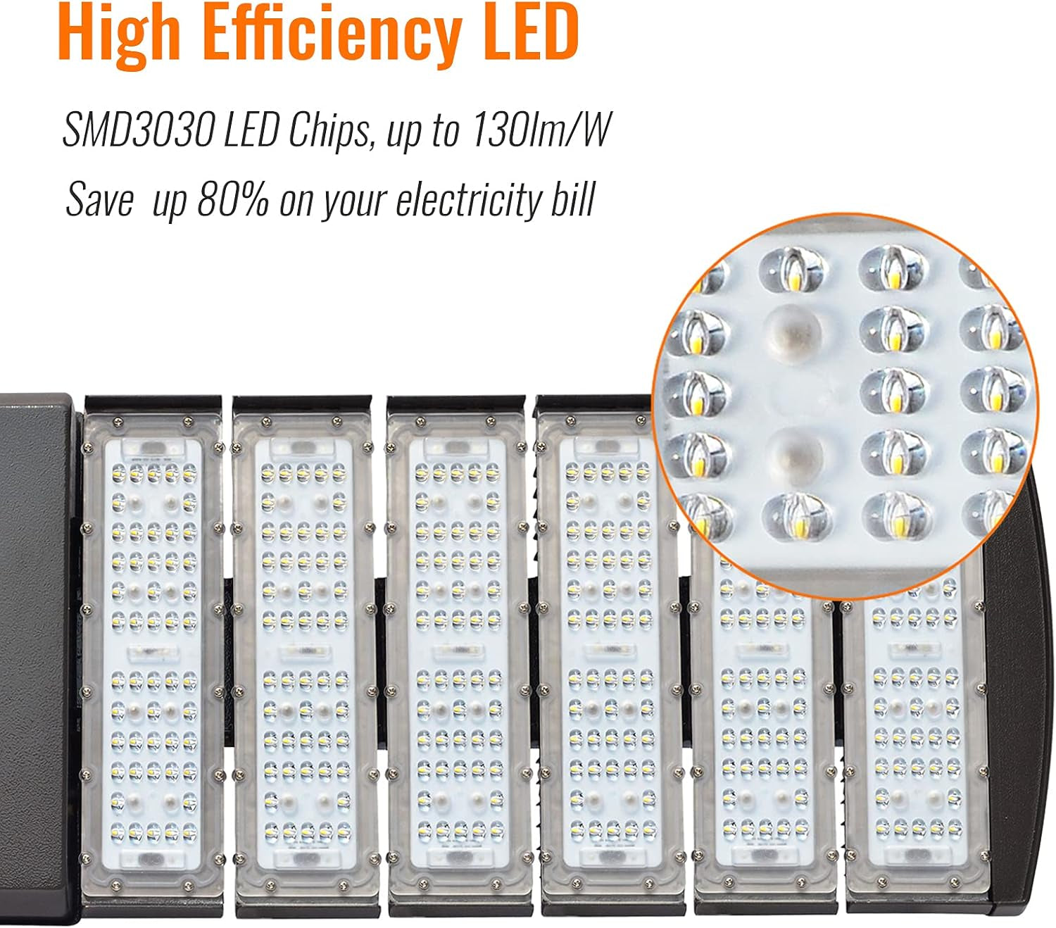 LED Parking Lot Lights 300W - LED Shoexbox Area Light 39000LM, Outdoor Commercial LED Street Pole Light 5000K Daylight for Yard Court