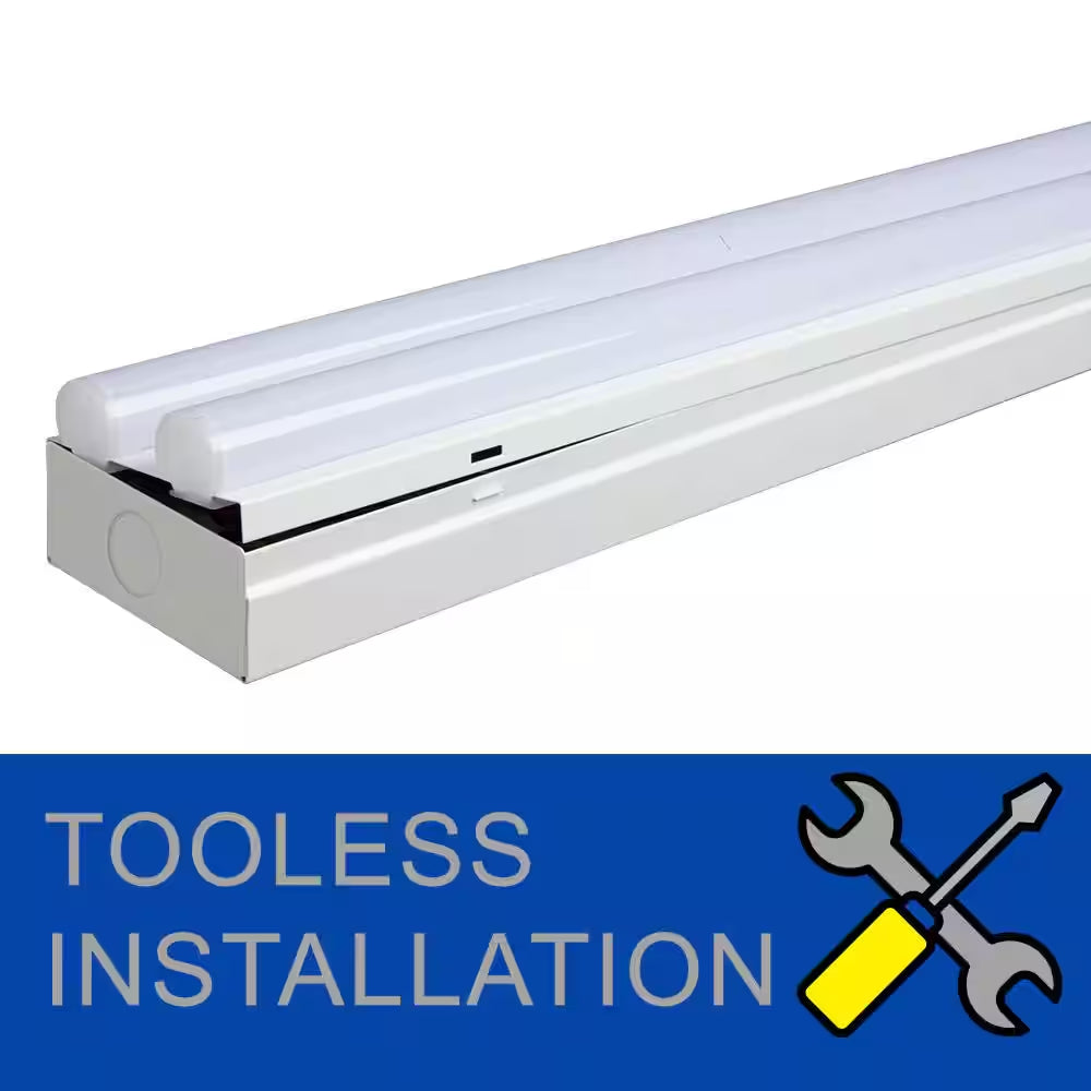 Energetic 4 Ft. Twin T8 Integrated LED 3500K/5000K Dimmable Strip Light Fixture