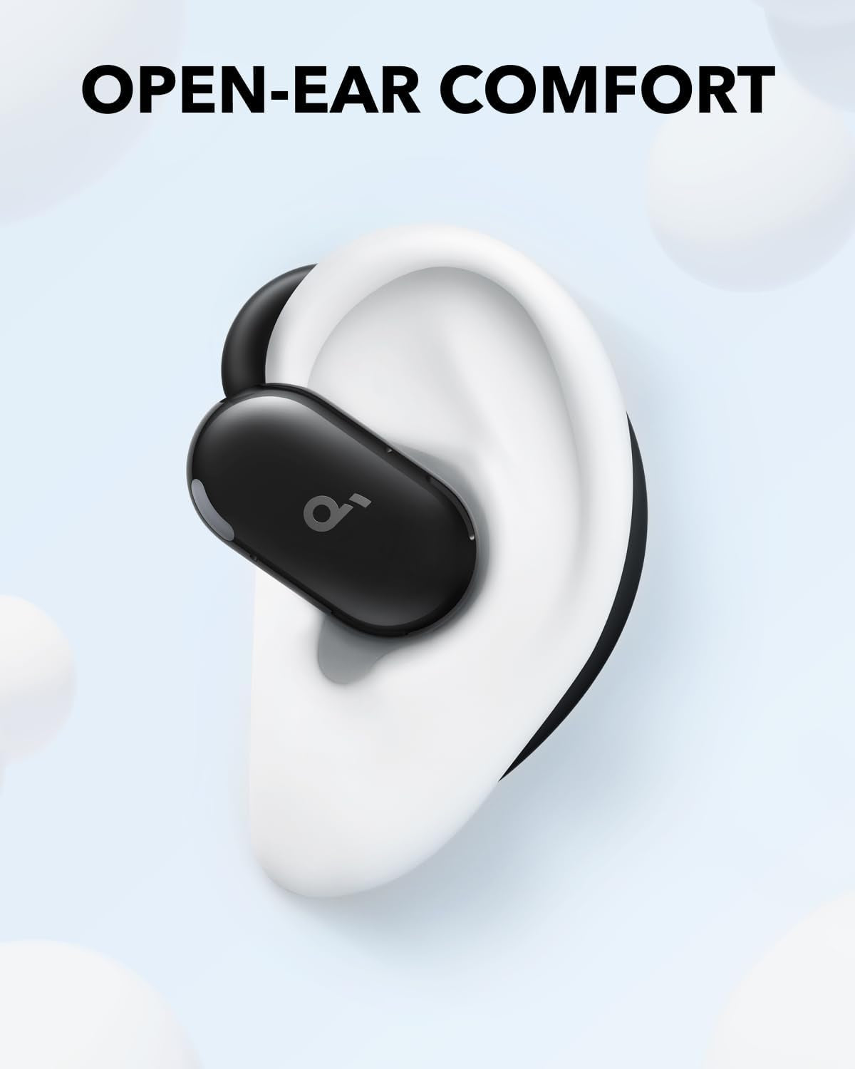 Soundcore V20I by Anker Open-Ear Headphones, Adjustable Ear Hooks, Ultra-Comfort