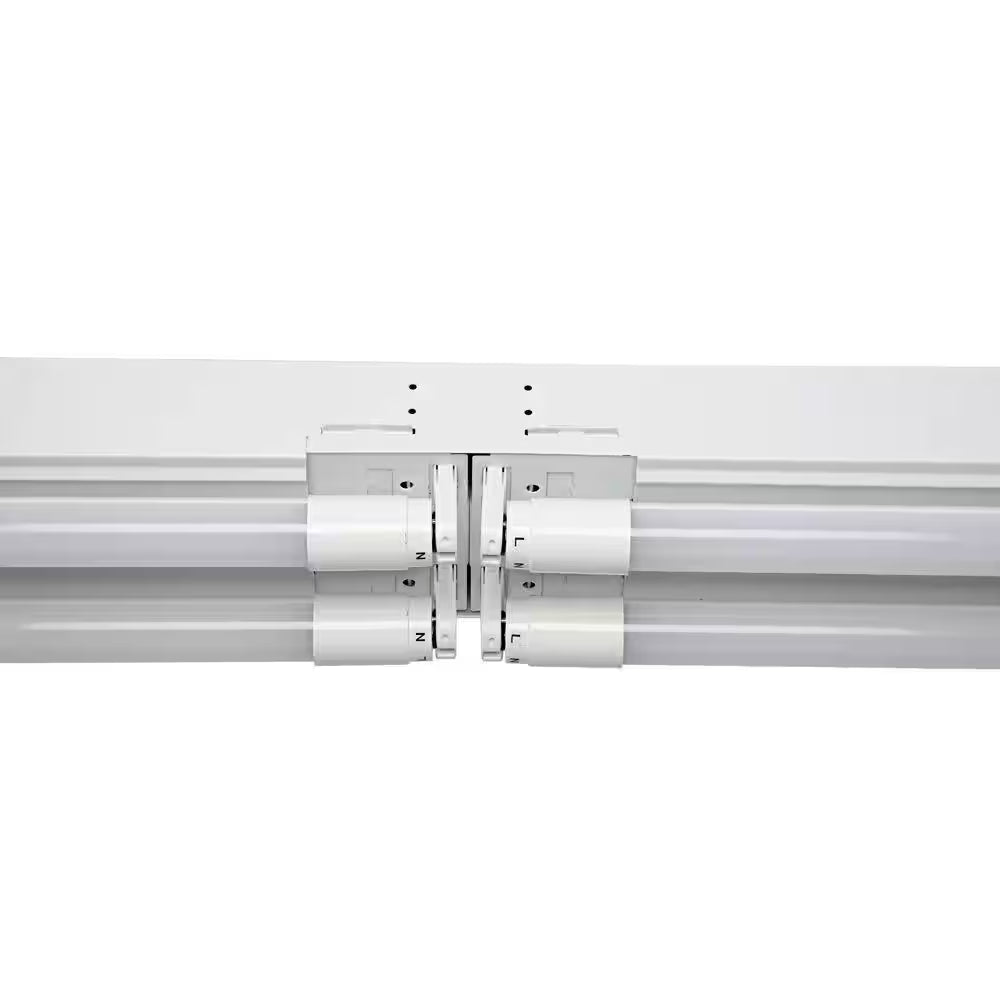 96 In. 7200 Lumen T8 LED Tube Non-Dimming White Strip Light 5000K, 4-Tubes Included
