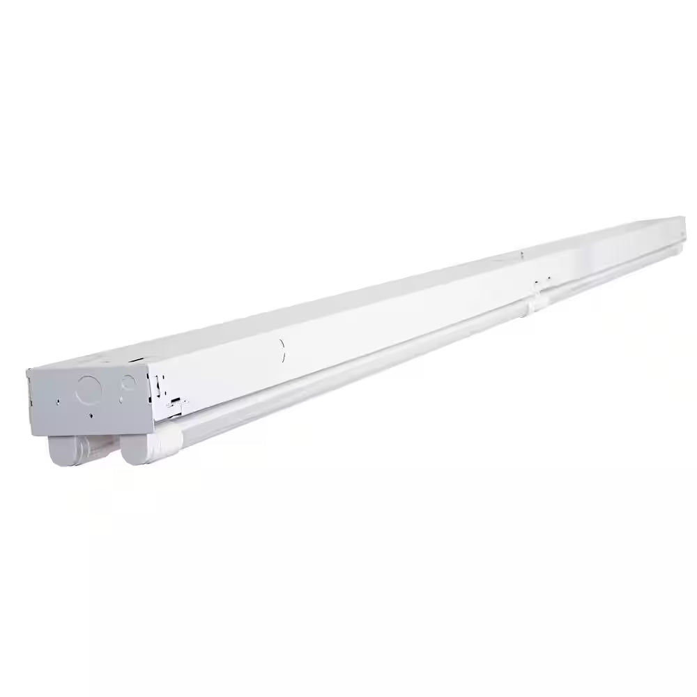96 In. 7200 Lumen T8 LED Tube Non-Dimming White Strip Light 5000K, 4-Tubes Included