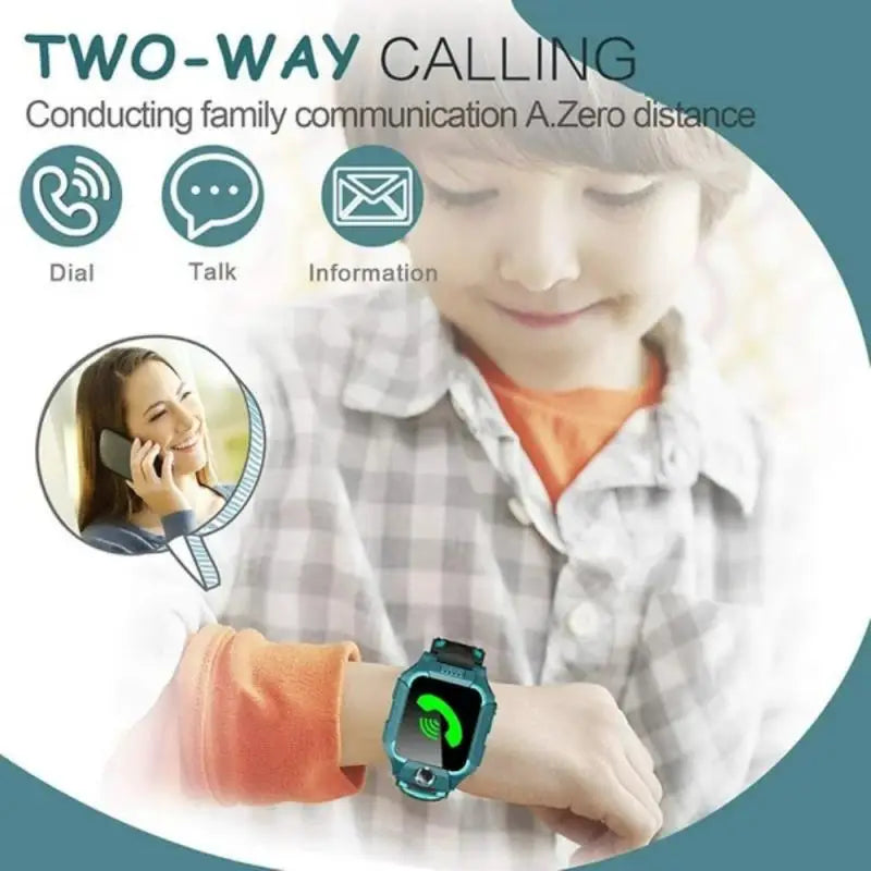 Kids Smart Watche GPS Video Call SOS IP67 Waterproof Children Smartwatch Camera Monitor Tracker Location Watch for Boys Girls