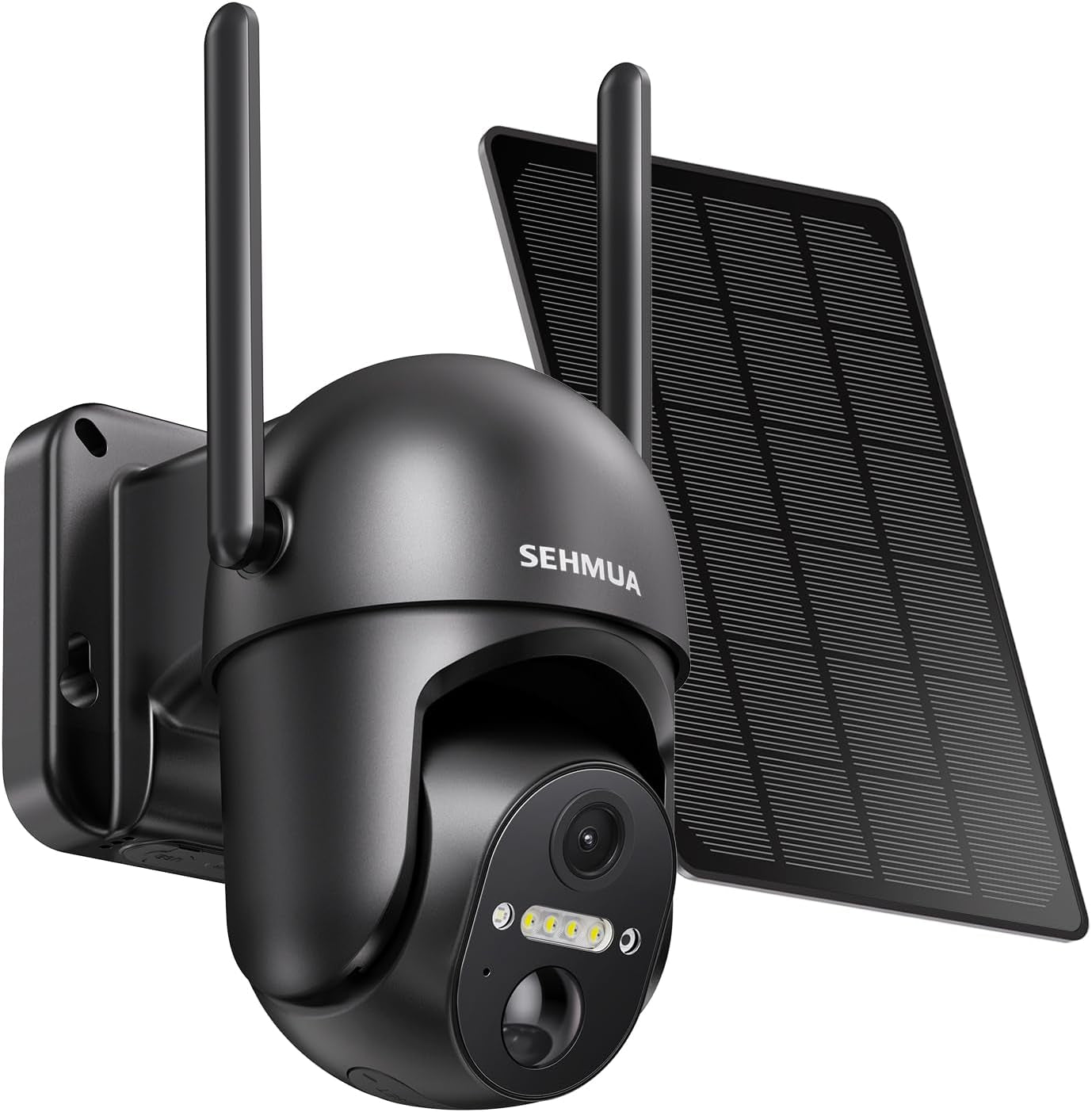 SEHMUA Solar Security Cameras Wireless Outdoor, 2K 360° View Battery Powered Out