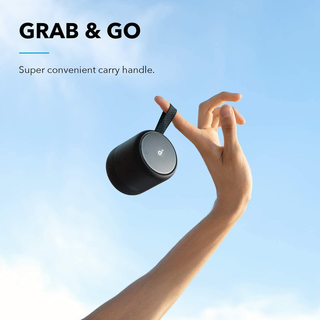 Mini 3 Bluetooth Speaker, Waterproof IPX7, Bassup and Partycast Technology, USB-C, Customizable EQ for Home and Portable Use