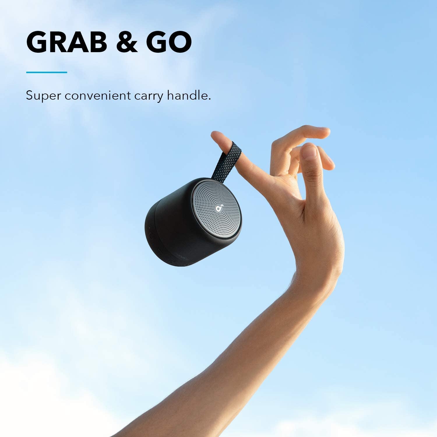 Mini 3 Bluetooth Speaker, Waterproof IPX7, Bassup and Partycast Technology, USB-C, Customizable EQ for Home and Portable Use