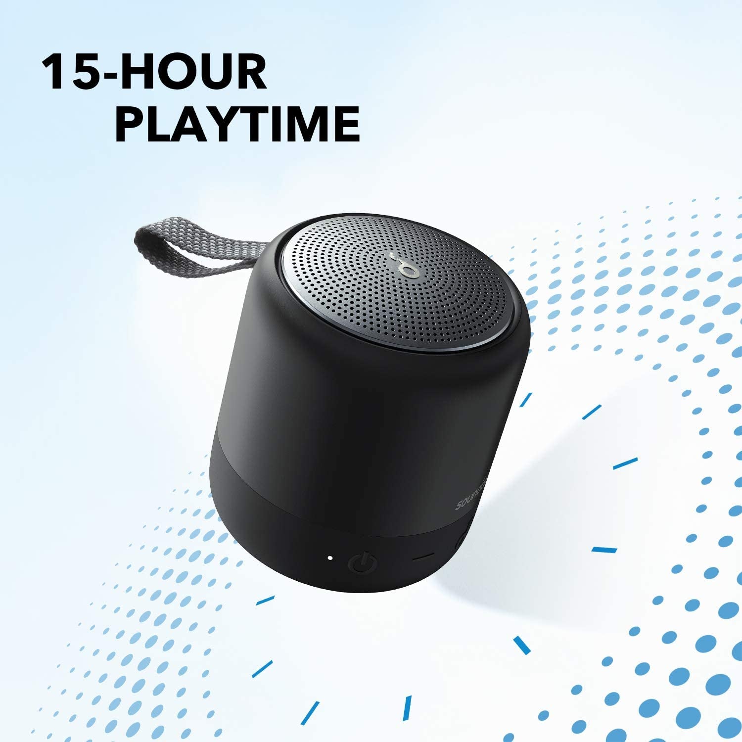 Mini 3 Bluetooth Speaker, Waterproof IPX7, Bassup and Partycast Technology, USB-C, Customizable EQ for Home and Portable Use