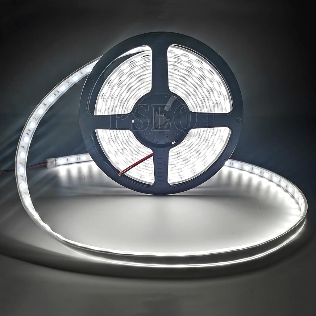 Boat LED Lights Strip Marine Pontoon Boat Light for 12V Interior Courtesy Deck Accent Navigation Lights Waterproof for Fishing Duck Bass Boat Kayak Sailboat White LED Lighting Strip 16.4Ft/5M